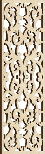 Miniatura 94 de Meadville Paneles decorativos de pared de madera con calado, 9 3/8 pulgadas de ancho x 24 3/8 pulgadas de alto x 1/4 de alto, aliso