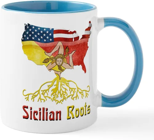 Miniatura 59 de CafePress Sicilia Mug - Taza de café de cerámica (11.0 fl oz)