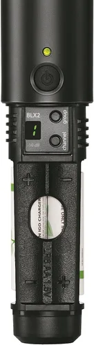 Miniatura 5 de Sistema de micrófono inalámbrico Shure BLX24/PG58 - Vida de batería de 14 horas, rango de 300 pies, UHF Incluye micrófono vocal de mano PG58