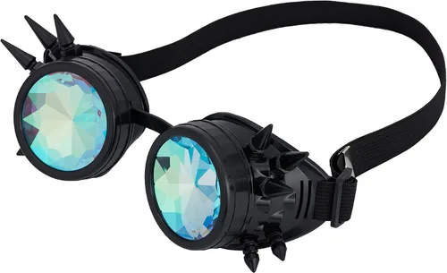 Miniatura 8 de Anteojos para fiesta con lentes de cristal diseño de caleidoscopioarco iris. Entrega en 3-5 días.