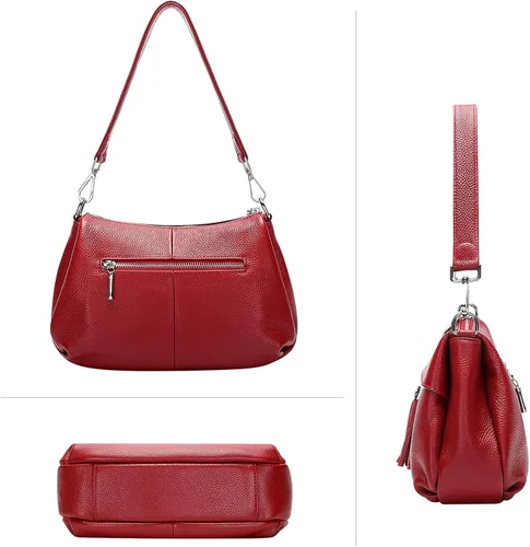 Miniatura 4 de Over Earth Bolsos de cuero para mujer, bolso de hombro pequeño Hobo para mujer