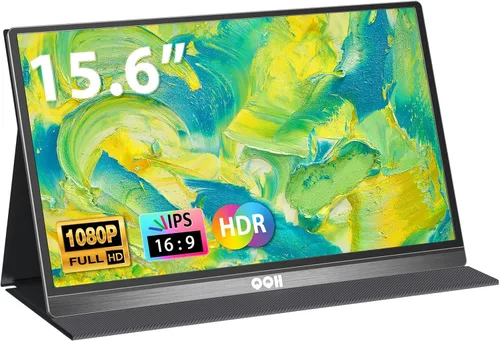 Miniatura 11 de QQH Extensor de pantalla para laptop, 15.6 pulgadas, 1080P, triple monitor portátil con pantalla IPS Full HD ultrafina, monitor dual de viaje USB-C