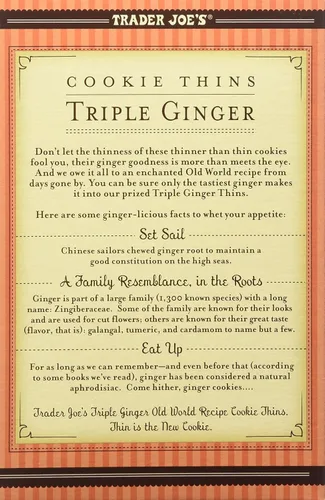 Miniatura 4 de Trader Joe's Cookie Thins Triple Jengibre, (paquete de 2)