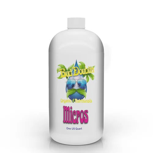 Bud Doublin Micros - Fertilizante natural para brotes con ácido húmico y fúlvico (1 cuarto de galón), fertilizante líquido orgánico adecuado para