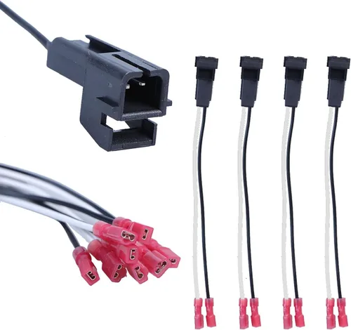 Miniatura 6 de Paquete de 4 arneses de altavoz de repuesto para GM Motors Buick Cadillac Chevy Oldsmobile Adaptador de arnés de cableado de altavoz de puerta