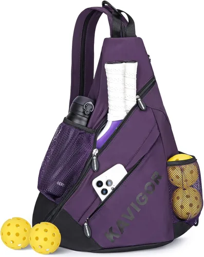 KAVIGOR Bolsa de pickleball 2025, mochila ultraligera convertible con tela suave al tacto y bolsillo húmedo/seco, se adapta a 4 paletas + equipo