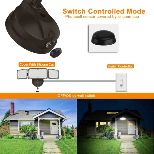 Miniatura 4 de LEPOWER Luces de seguridad LED de 3500 lm del anochecer al amanecer al aire libre, luz de inundación al aire libre de 35 W con fotocélula, 5500 K