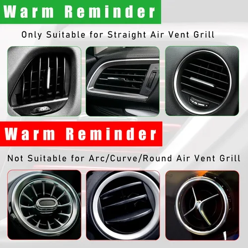 Miniatura 6 de Kewucn 20 PCS Tiras Decorativas para Rejillas de Aire Acondicionado de Coche, Impermeables y Flexibles para Decoración de Rejillas de Aire de Coche