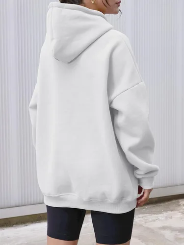 Miniatura 4 de AUTOMET Sudaderas con capucha de gran tamaño para mujer, sudaderas de forro polar con capucha 2024, ropa de otoño, trajes de moda, suéter de invierno