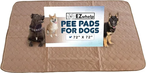 Miniatura 10 de EZwhelp Almohadillas reutilizables para orina de perro, almohadillas de entrenamiento impermeables para perros, lavables y sanitarias, esquinas