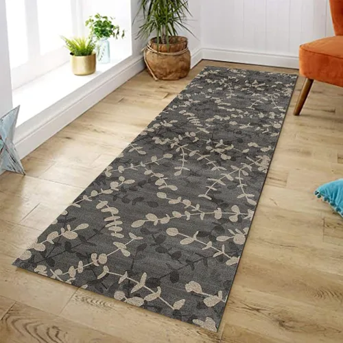 Miniatura 5 de Alfombras de pasillo tradicionales para pasillo, alfombras largas con respaldo de goma antideslizantes impresas de 3.3 ft/4.9 ft/6.6 ft/8.2 ft/9.8