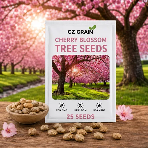 25 semillas de árbol de flor de cerezo japonés en flor