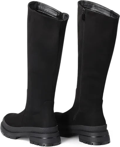 Miniatura 5 de DREAM PAIRS Botas altas hasta la rodilla para mujer, cómodas botas de suela con cremallera lateral para mujer