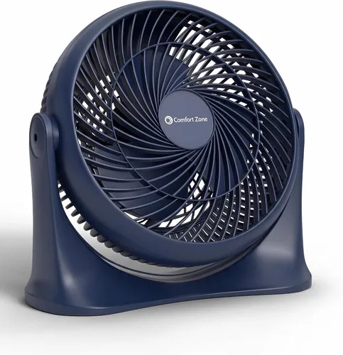 Miniatura 12 de Comfort Zone Ventilador circulador de aire de mesa de alta velocidad de 11 pulgadas, ventilador personal silencioso con 3 velocidades e inclinación