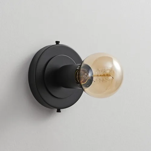 Miniatura 2 de BRIGHTTIA Luna Uno - Aplique de pared de 1 luz, accesorio industrial moderno de mediados de siglo para pared y techo, lámpara minimalista para baño