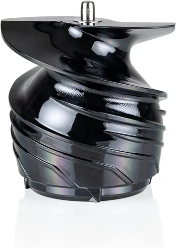 Miniatura 5 de Sana 848 Exprimidor vertical fácil de limpiar, baja velocidad, 43 RPM, silencioso, zanahorias, apio, hierba de trigo (negro mate)