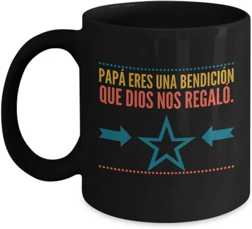 Regalo para Papa Taza de Cafe Padre Vaso, taza café divertidas, tazas personalizadas, taza de café inspiradoras, taza con mensajes positivos.,