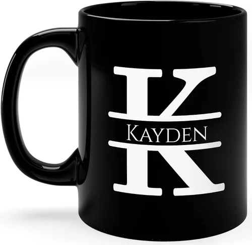 Miniatura 14 de Taza de café personalizada con monograma, letra inicial A personalizada para mujeres, hombres, niñas, niños, papás, mamás amigos, taza de café