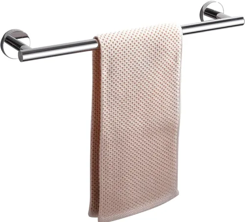 Miniatura 19 de Miyili Toallero de cocina pequeño de 9 pulgadas, de acero inoxidable, para gabinete, barra de toalla de mano, barra de toalla, barra redonda