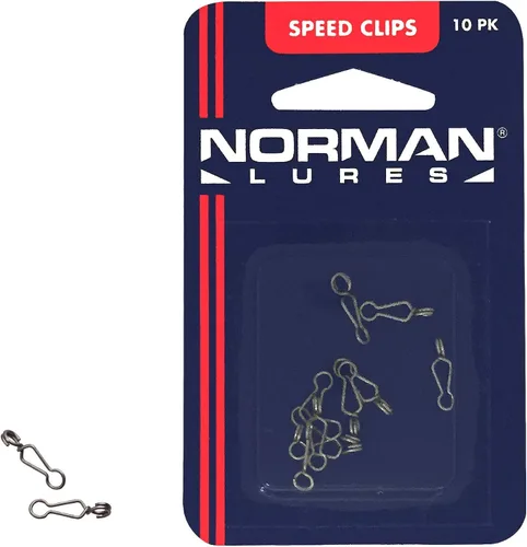 Miniatura 3 de Norman Clips de velocidad de señuelos para una fijación rápida y fácil de señuelos de pesca