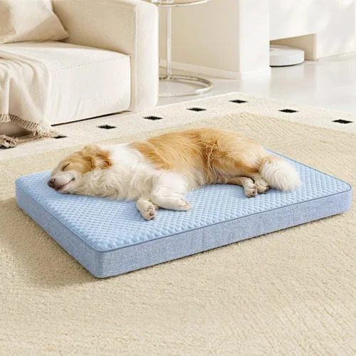 Miniatura 7 de WATANIYA PET Cama grande de espuma viscoelástica para perros, cama ortopédica para perros con espuma de gel refrescante, forro impermeable y funda