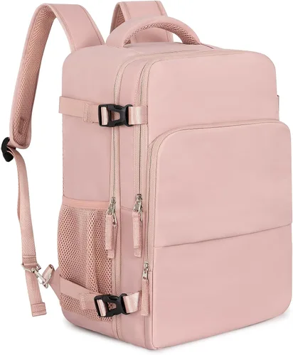 Miniatura 34 de Mochila de Viaje Snoffic para Mujer, Negro, 17 pulg.