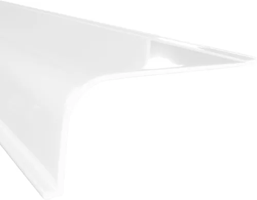 Miniatura 13 de KASTLITE Reemplazo de la cubierta de luz curvada debajo del gabinete, difusor de lente acrílico blanco liso para debajo del gabinete, 12 pulgadas