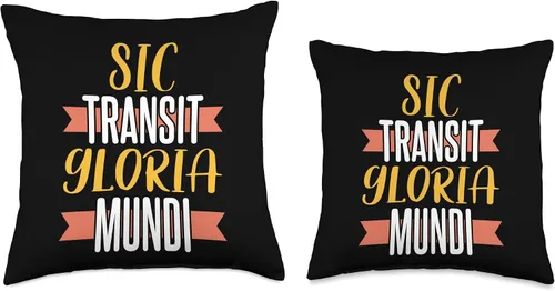 Miniatura 3 de Dark Academia Sic Transit Gloria Mundi Ideal for Students Throw Pillow