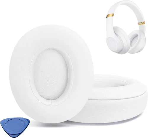 Miniatura 14 de Almohadillas de repuesto para auriculares Beats Studio 2 y Studio 3 con cable e inalámbricos, almohadillas con piel proteica más suave, espuma