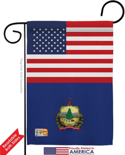 Miniatura 4 de US Vermont Garden House Flags Kit Americana States USA American Territories Republic Country Particular Area Small Decorative Gift Yard Banner