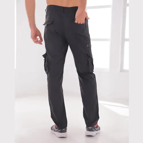 Miniatura 8 de Pantalón de carga para hombre al aire libre, ligero, táctico, para senderismo, jogger, ajuste clásico, bolsillos múltiples