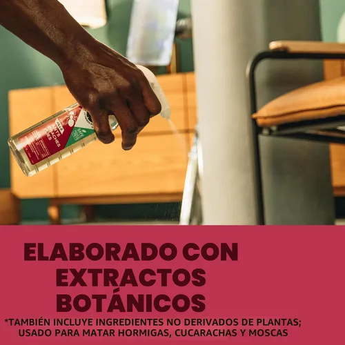 Miniatura 5 de STEM Mata hormigas, cucarachas y moscas: aerosol para insectos de ingredientes activos a base de plantas, insecticida botánico