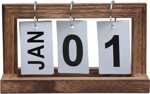 Calendarios de Escritorio para Oficina Calendario de Volteo, Calendario de Escritorio Perpetuo 2025 Calendario de Volteo Pequeño Lindo, Recordatorio