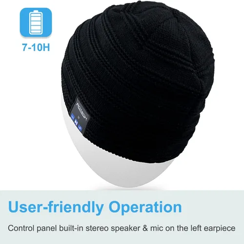 Miniatura 77 de Rotibox - Gorro inalámbrico con Bluetooth para deportes al aire libre, regalo de Navidad.