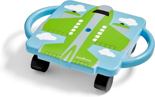 Miniatura 8 de hand2mind Green Plane Glider Scooter Board, Floor Scooter Board