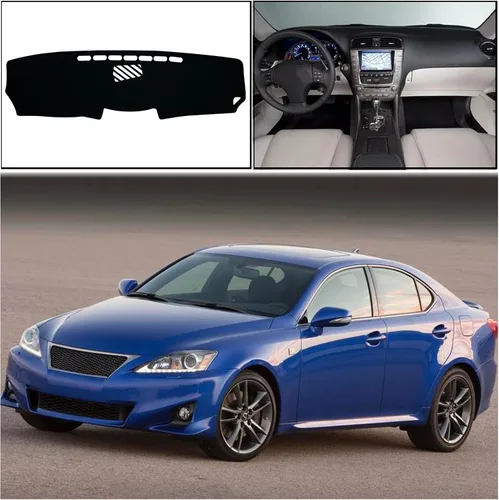 Miniatura 6 de Cubierta de Alfombrilla para Salpicadero Protección Interior del Tablero Compatible con Lexus IS250 IS350 Sedan 2006-2013 Cubierta Protectora