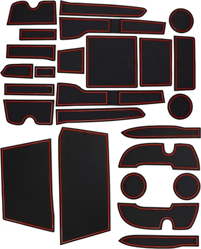 Miniatura 28 de CupHolderHero Compatible con accesorios Toyota Tundra 2014-2021 - Insertos de portavasos antideslizantes antipolvo, tapetes para consola central