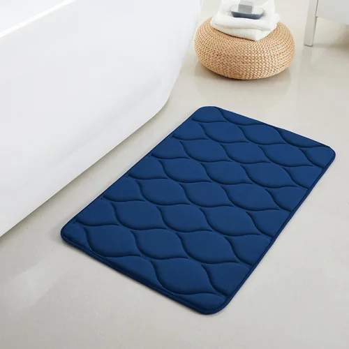 Miniatura 48 de Yafa Home Fashion 1 alfombra de baño de 17 x 24 pulgadas, espuma viscoelástica, absorbente de agua y antideslizante, color negro