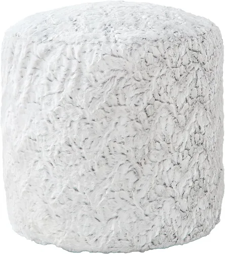 Miniatura 20 de Sorra Home Sutherland Dove Puf redondo para interiores, 20 pulgadas de ancho x 20 pulgadas de profundidad x 18 pulgadas de alto Paloma