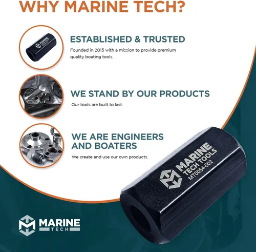 Miniatura 5 de Marine Tech Tools - Extractor de eje de apoyo y rodamientos, extractor de eje de hélice, herramienta de extracción de rodamientos Yamaha, se adapta