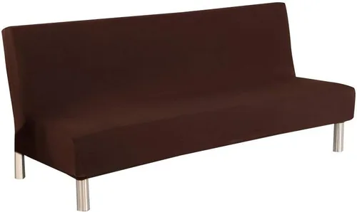 Miniatura 27 de Cornasee Funda Elástica a Rayas para Sofá Cama Funda de Futón, Fundas Completas para Sofá Plegable sin Brazos Protector de Muebles, Lavable a