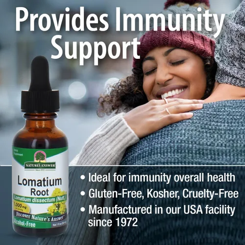 Miniatura 4 de Nature's Answer Lomatium Root Extract Lomatium Dissectum - Suplemento herbario natural - Sin gluten - Ideal para inmunidad salud general bienestar