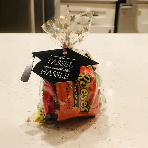 Miniatura 6 de 100 bolsas de regalo de celofán con estampado de estrellas, de 5 x 7 pulgadas, bolsas de regalo de celofán, bolsas de regalo de fiesta, bolsa