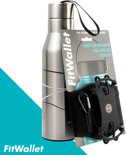 Miniatura 5 de Soporte y funda para teléfono para botella de agua, correa y bolsa para gimnasio, correr, senderismo, viajes, bolsa de gimnasio alternativa