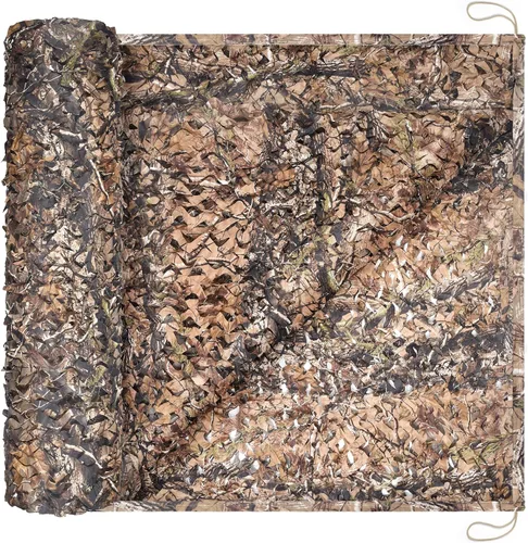 Miniatura 9 de Camo Netting Camouflage Netting with Mesh Backing Military Camo Nets Sunshade Fence Tarp Net Lightweight Great for Duck Hunting Blind Shooting