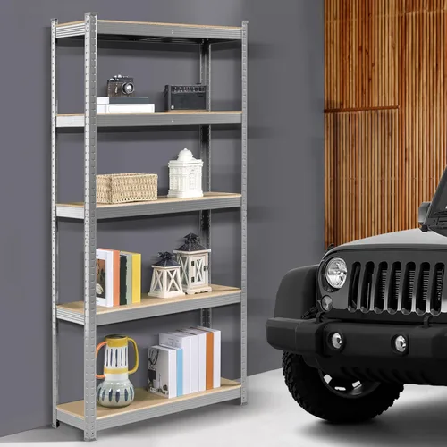 Miniatura 2 de Topeakmart Estantes Utilitarios de 5 Niveles, Estantes de Almacenamiento de Metal Unidad de Estantería de Garaje Estantes de Almacenamiento