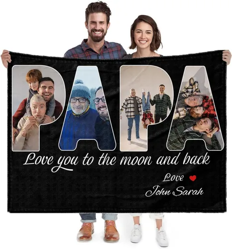 Miniatura 14 de Manta personalizada con imagen, regalo personalizado para mejores amigas, mejores amigas, hermanas, mejores amigas, manta de franela súper suave