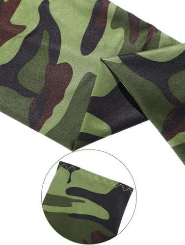 Miniatura 7 de Mudder 8 Pairs UV Sun Protection Cooling Arm Sleeves for Men Women Youth Silk Compression Arm Cover Breathable Outdoors Sport Camouflaje