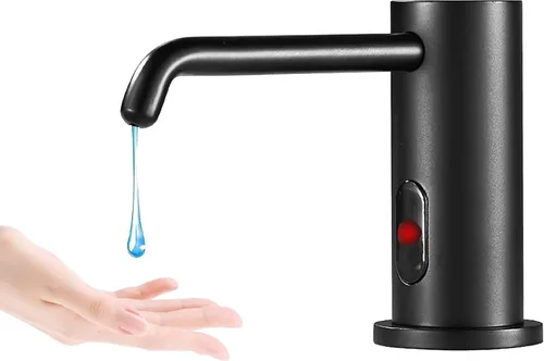 Miniatura 9 de Dispensador automático de jabón sin contacto para cocina y baño, dispensador de jabón eléctrico comercial integrado, sensores infrarrojos mejorados