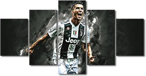 Miniatura 41 de TUMOVO Lienzo decorativo para pared, cuadro de Cristiano Ronaldo, cuadros de club de fútbol, impresiones en lienzo, póster de arte de pared, arte